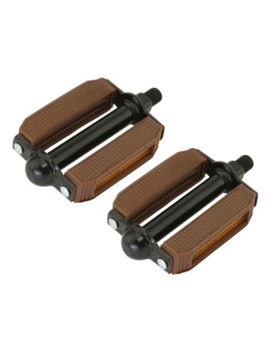 507 Block Pvc Pedals 1/2 Brown/Black.